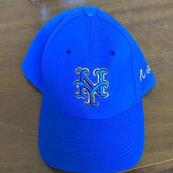 New York Mets Hat Embroidered One Size Fits All - Picture 1 of 3